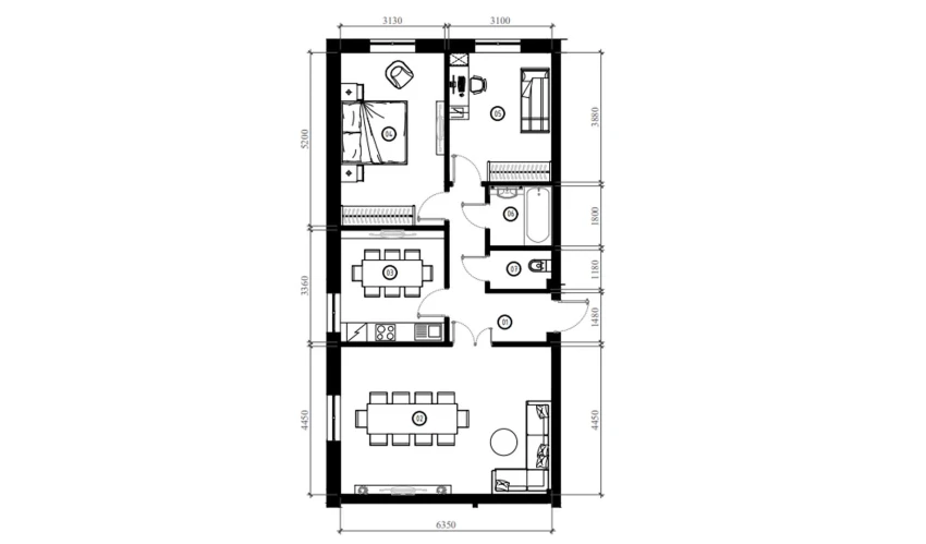 3-комнатная квартира 80.3 м²  6/9 этаж | Жилой комплекс FIDOKOR