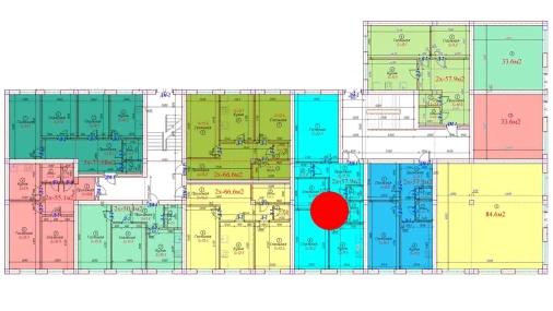 2-комнатная квартира 57.9 м²  1/6 этаж | Жилой комплекс Sohil bo'yi