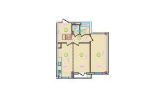 2-комн. квартира 68.83 м²  9/9 этаж | Жилой комплекс Bog’zor