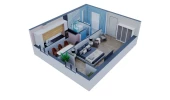 1-комн. квартира 54.8 м²  4/10 этаж | Жилой комплекс Ooo Angren smart city 1