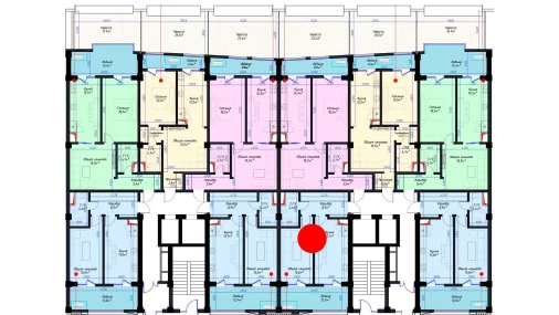 1-xonali xonadon 58.7 m²  8/14 qavat | Avia Palace Turar-joy majmuasi