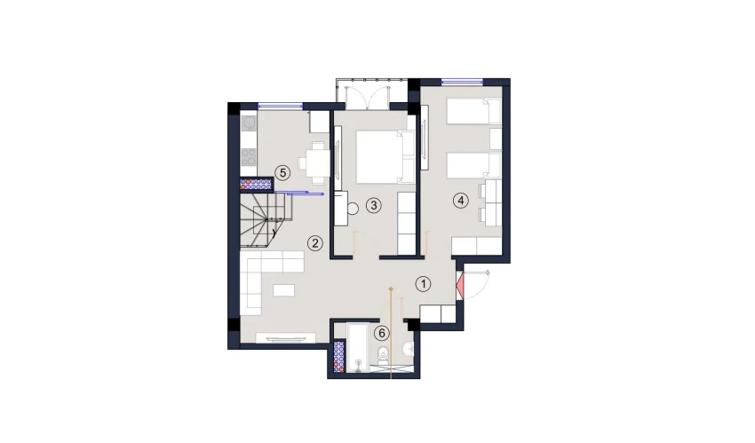 2-комнатная квартира 140.2 м²  9/9 этаж | Жилой комплекс FLORYA RESIDENCE