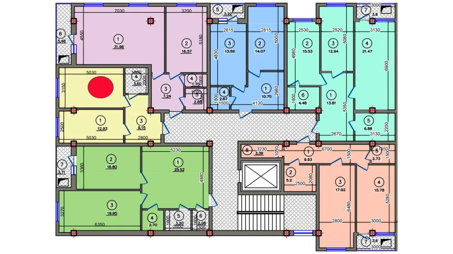 1-комн. квартира 41.52 м²  3/10 этаж | Жилой комплекс Qibray City