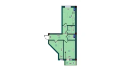 2-комн. квартира 53.9 м²  6/7 этаж | Жилой комплекс Bristol