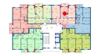 3-xonali xonadon 67.18 m²  9/12 qavat | Sokin city Turar-joy majmuasi
