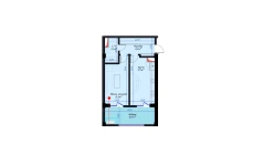 1-комн. квартира 58.7 м²  5/14 этаж | Жилой комплекс Avia Palace