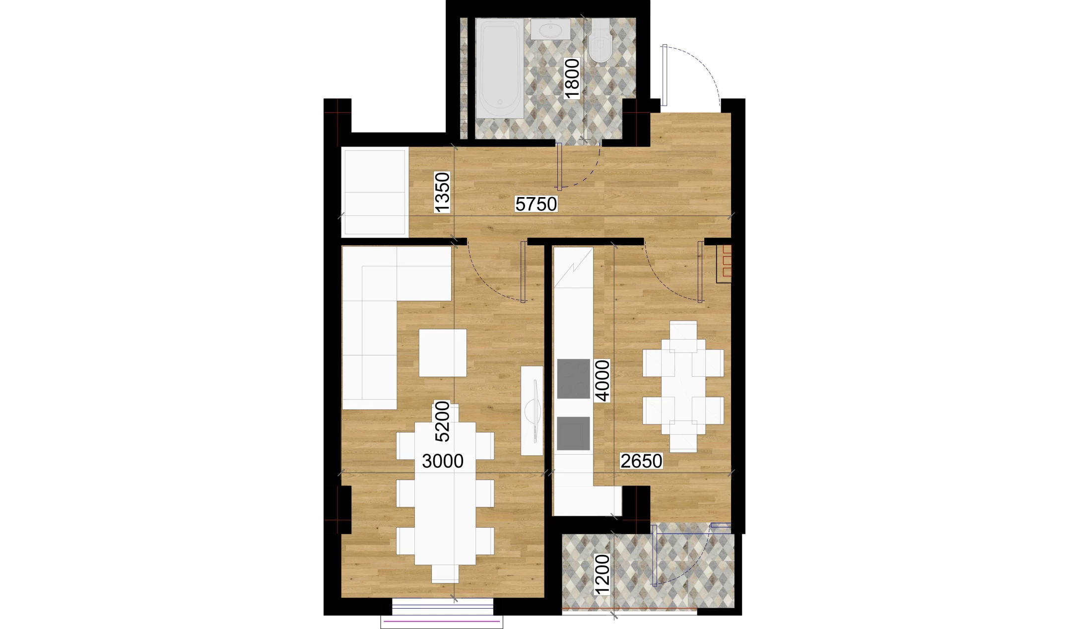 1-комн. квартира 43.34 м²  7/7 этаж | Жилой комплекс O'ZBEGIM