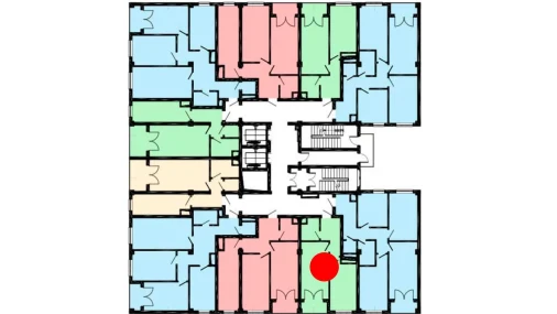 1-комнатная квартира 45.6 м²  13/16 этаж | Жилой комплекс Musaffo