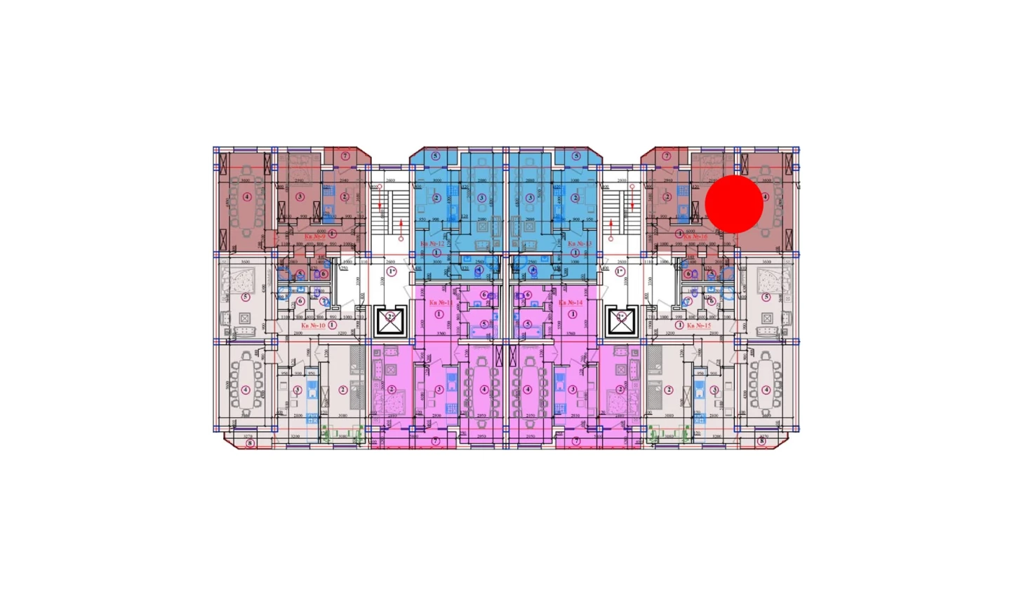 1-комн. квартира 61 м²  2/10 этаж | Жилой комплекс AZAMATOV GROUP