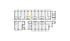 1-xonali xonadon 29.14 m²  3/7 qavat | Bochka Resort Turar-joy majmuasi