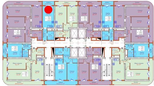 1-комнатная квартира 29.75 м²  4/22 этаж | Жилой комплекс TXT Tower