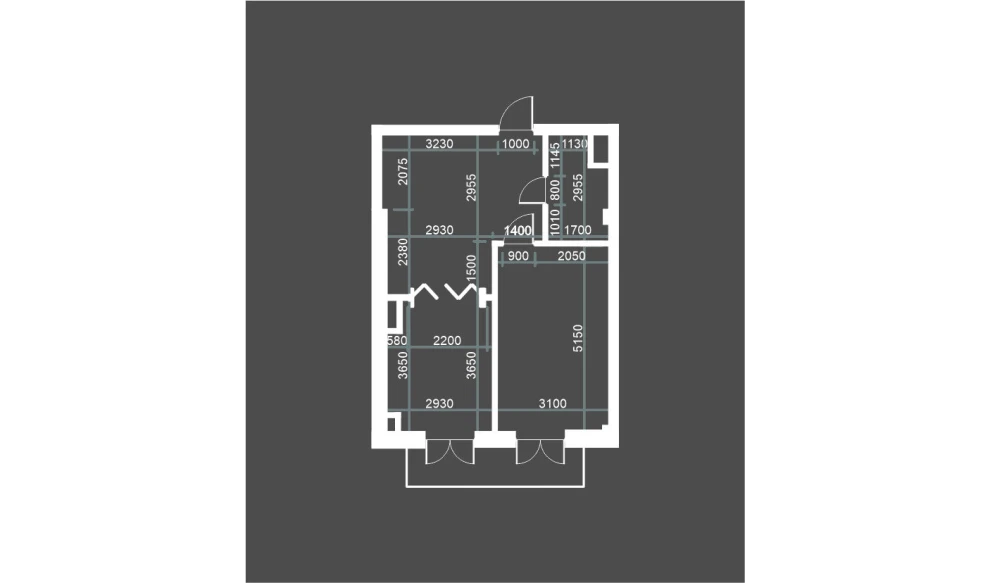 2-xonali xonadon 50.8 m²  10/12 qavat | Bunyodobod Turar-joy majmuasi
