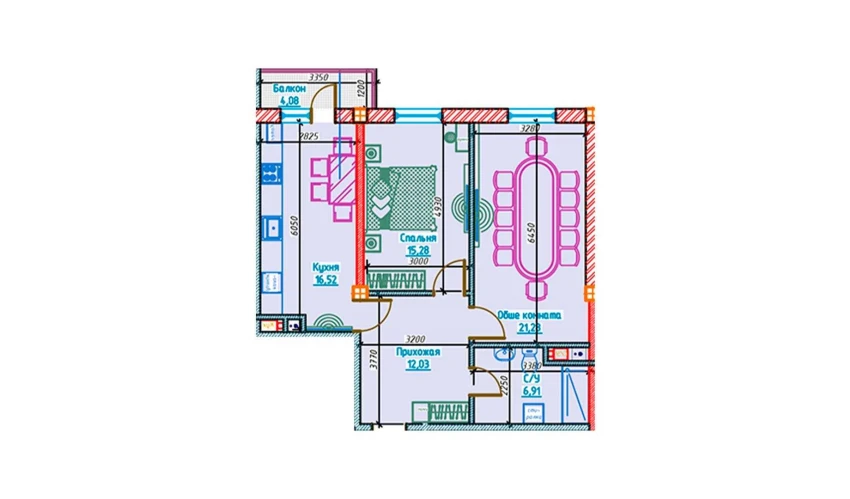 2-комнатная квартира 72.02 м²  8/13 этаж | Жилой комплекс Al-Qasr