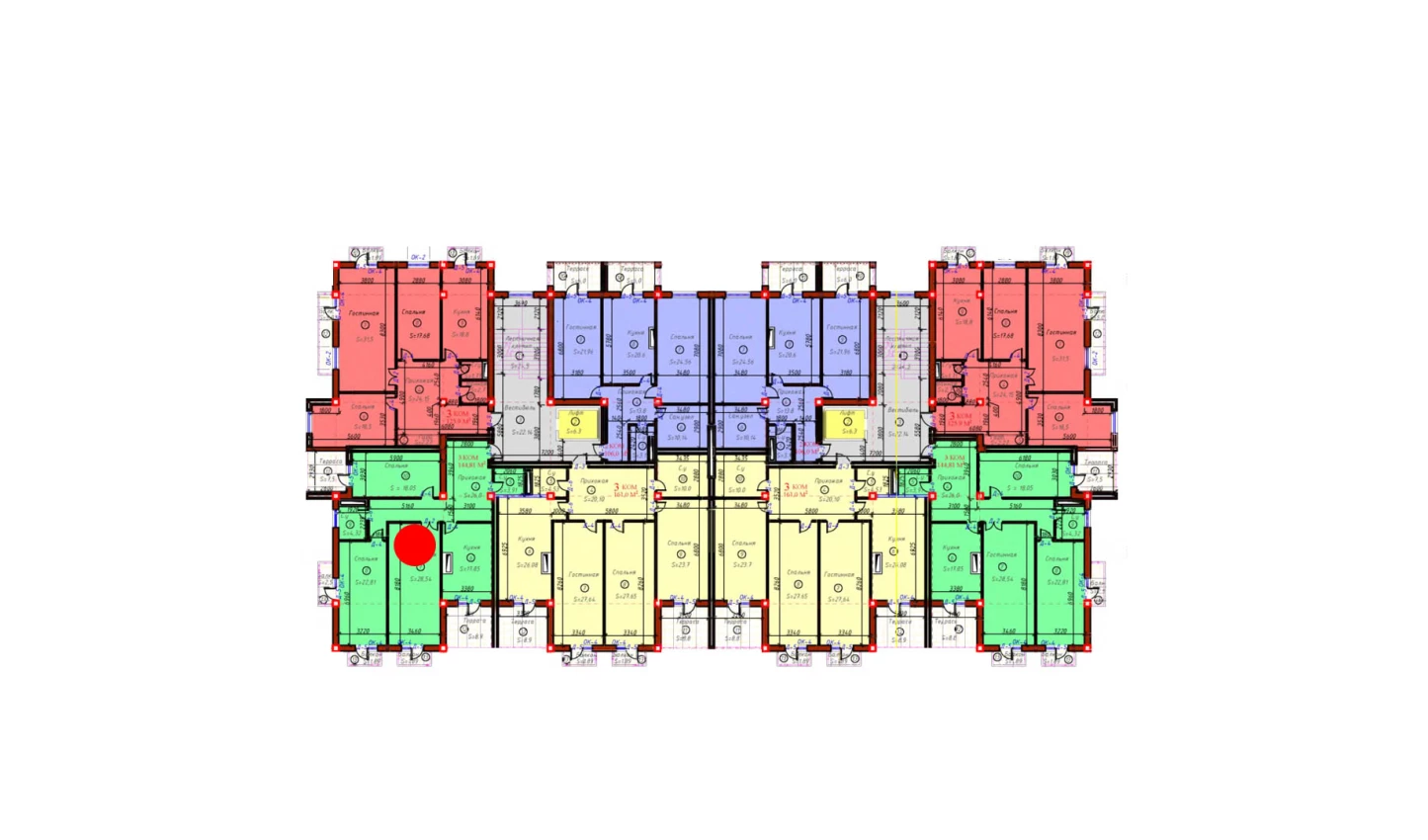 3-xonali xonadon 144.81 m²  5/9 qavat | SAMARQAND CITY Turar-joy majmuasi