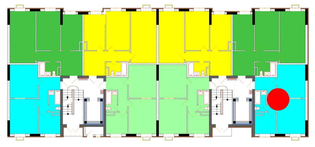 2-xonali xonadon 50 m²  1/9 qavat | Uchtepa Avenue Turar-joy majmuasi