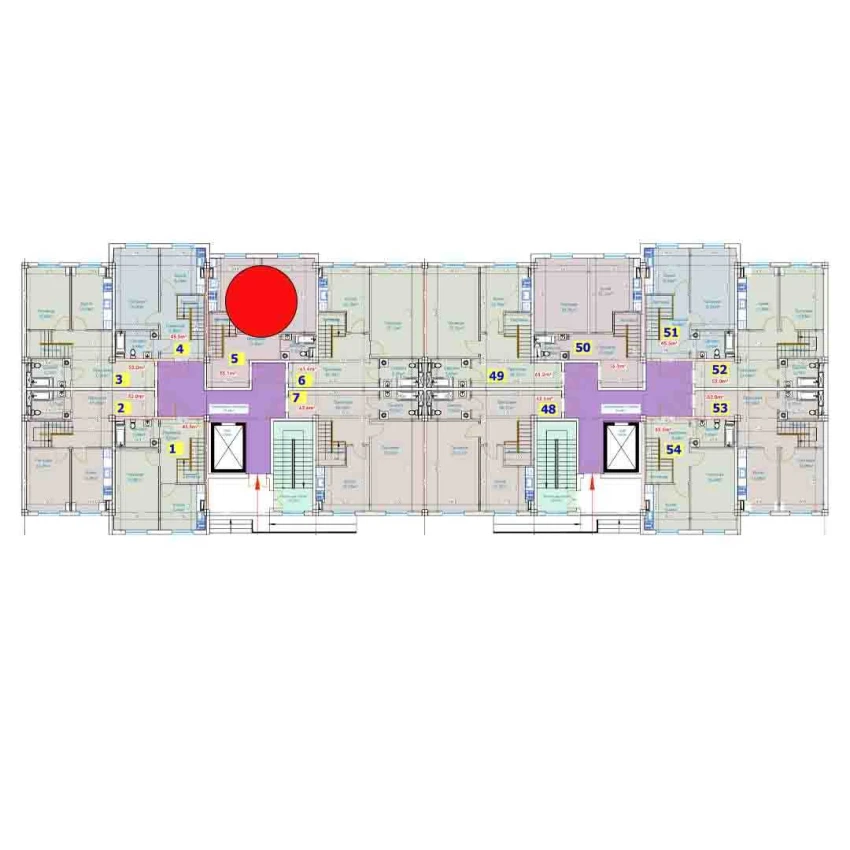 1-xonali xonadon 112.8 m²  1/9 qavat | YANGI AVLOD Turar-joy majmuasi