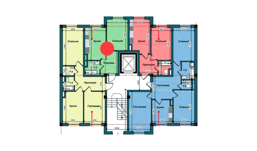 1-комнатная квартира 39.4 м²  2/9 этаж | Жилой комплекс NUR BARAKA