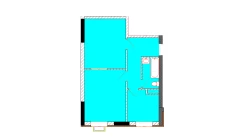 2-xonali xonadon 50 m²  6/9 qavat | Uchtepa Avenue Turar-joy majmuasi