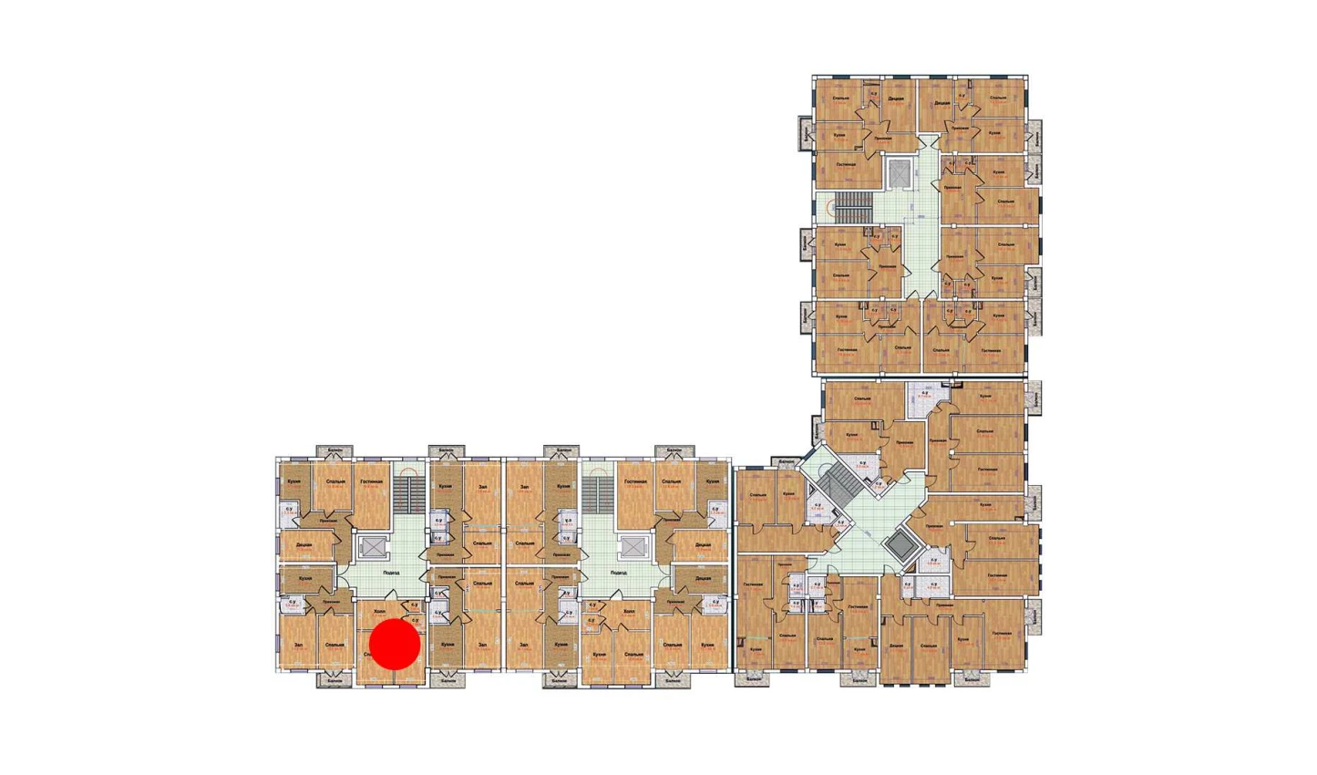 1-комн. квартира 36.9 м²  6/9 этаж | Жилой комплекс MBG