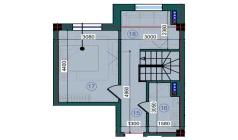 1-xonali xonadon 75.6 m²  7/7 qavat | Bristol Turar-joy majmuasi