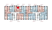 2-xonali xonadon 61.61 m²  8/10 qavat | Ko'kcha-Oqtepa Turar-joy majmuasi