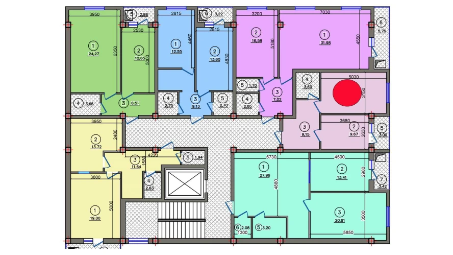 1-комн. квартира 41.26 м²  7/10 этаж | Жилой комплекс Qibray City