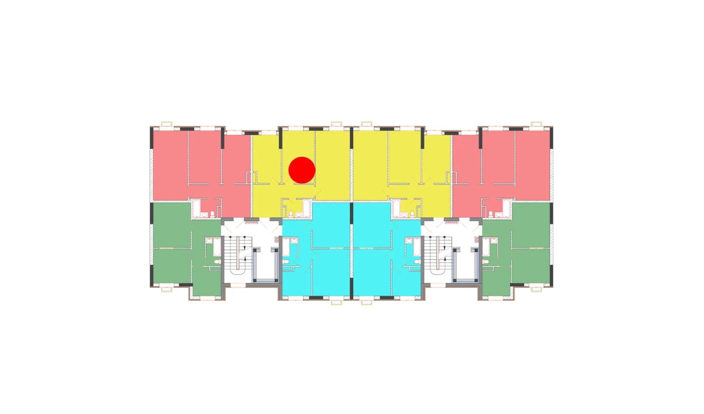 2-xonali xonadon 66.2 m²  2/9 qavat | Uchtepa Avenue Turar-joy majmuasi