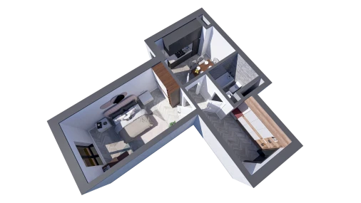 1-xonali xonadon 40.2 m²  5/10 qavat | TWINS Turar-joy majmuasi
