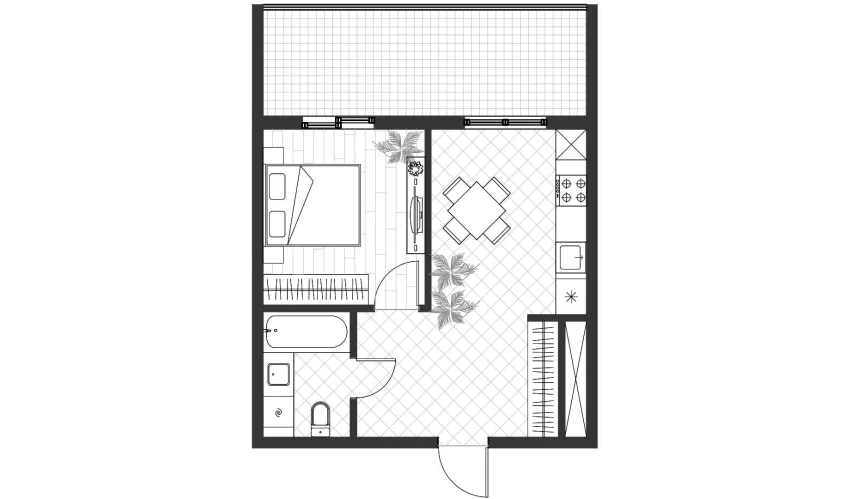 1-xonali xonadon 36 m²  10/14 qavat | PARVOZ Turar-joy majmuasi