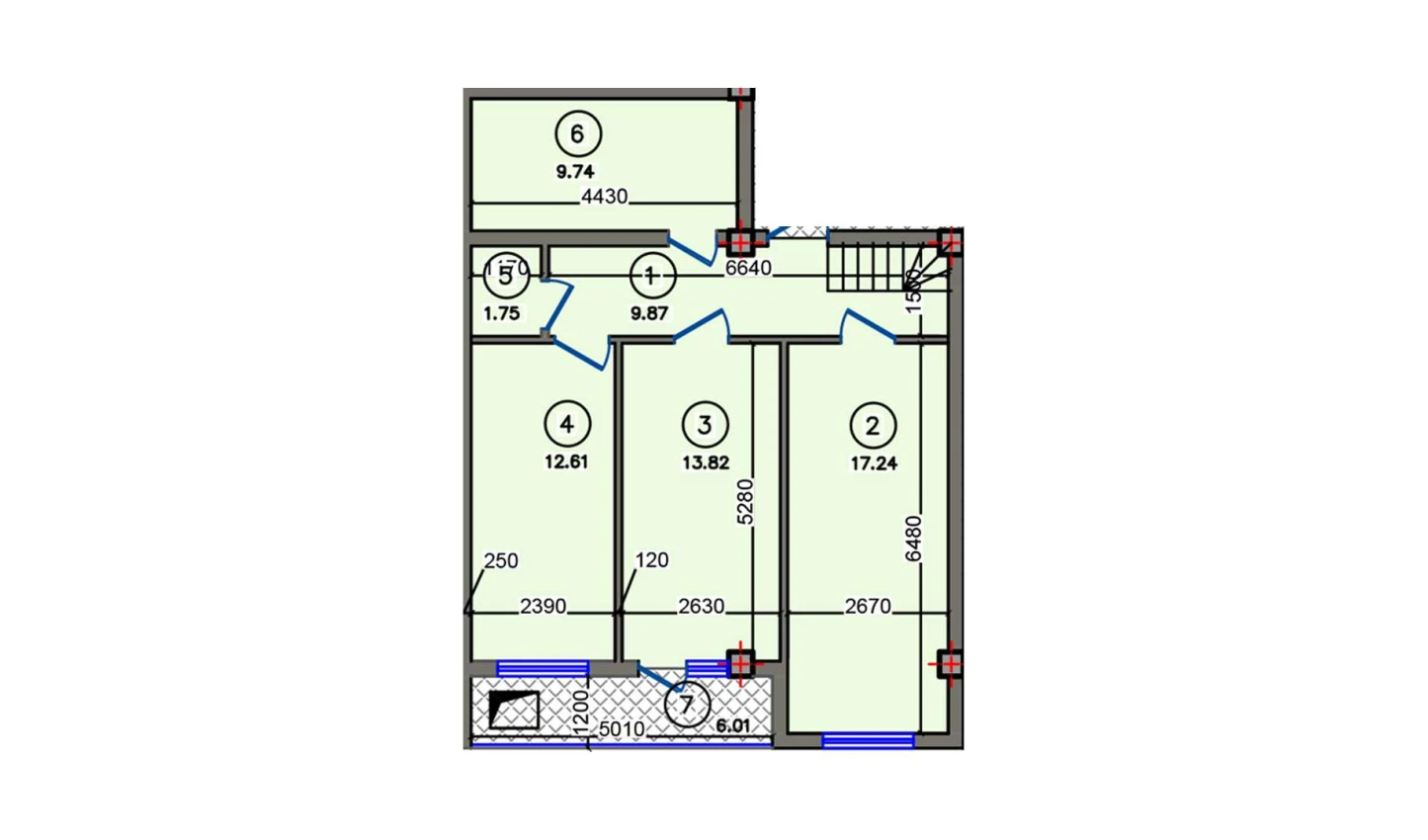 1-xonali xonadon 71.04 m² 9/10 qavat | Qibray City Turar-joy majmuasi 1-xonali xonadon 71.04 m² 9/10 qavat | Qibray City Turar-joy majmuasi