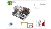 2-xonali xonadon 50 m²  7/9 qavat | Uchtepa Avenue Turar-joy majmuasi