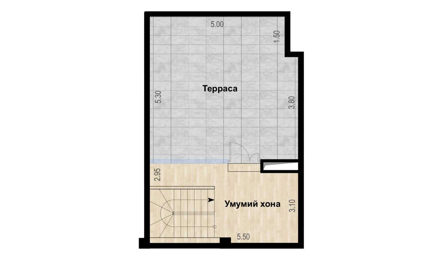 2-комн. квартира 88.5 м²  7/7 этаж | Жилой комплекс Bochka Resort