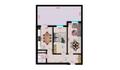 2-xonali xonadon 89.7 m²  3/10 qavat | Ko'kcha-Oqtepa Turar-joy majmuasi