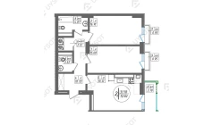 2-xonali xonadon 72.82 m²  2/12 qavat | SUN Turar-joy majmuasi