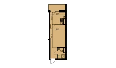 1-xonali xonadon 29.24 m²  7/10 qavat | YANGIOBOD RESIDENCE Turar-joy majmuasi