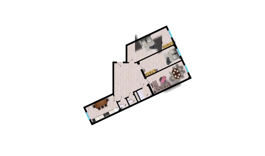 3-xonali xonadon 109.2 m²  4/10 qavat | Ko'kcha-Oqtepa Turar-joy majmuasi