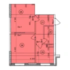 2-xonali xonadon 51.1 m²  7/9 qavat | Uchtepa Avenue Turar-joy majmuasi