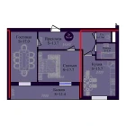 2-xonali xonadon 76.1 m² 6/8 qavat | Navruz Avenue Turar-joy majmuasi 2-xonali xonadon 76.1 m² 6/8 qavat | Navruz Avenue Turar-joy majmuasi