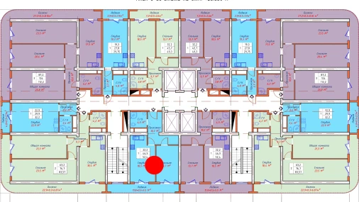 1-комнатная квартира 52.4 м²  8/22 этаж | Жилой комплекс TXT Tower