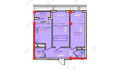 2-xonali xonadon 62.4 m² 2/9 qavat | QASHQADARYO Turar-joy majmuasi 2-xonali xonadon 62.4 m² 2/9 qavat | QASHQADARYO Turar-joy majmuasi