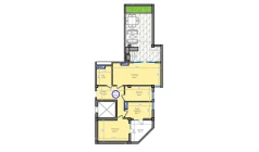 3-xonali xonadon 140.1 m²  13/13 qavat | ORZU SAROYI Turar-joy majmuasi