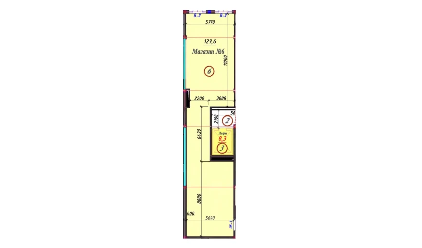 3-xonali xonadon 128 m²  1/9 qavat | SAMARQAND CITY Turar-joy majmuasi