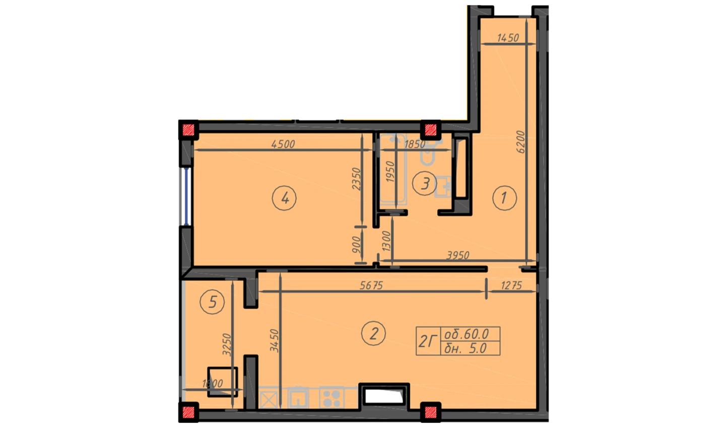 1-xonali xonadon 60 m² 11/12 qavat | Sokin hayot Turar-joy majmuasi 1-xonali xonadon 60 m² 11/12 qavat | Sokin hayot Turar-joy majmuasi