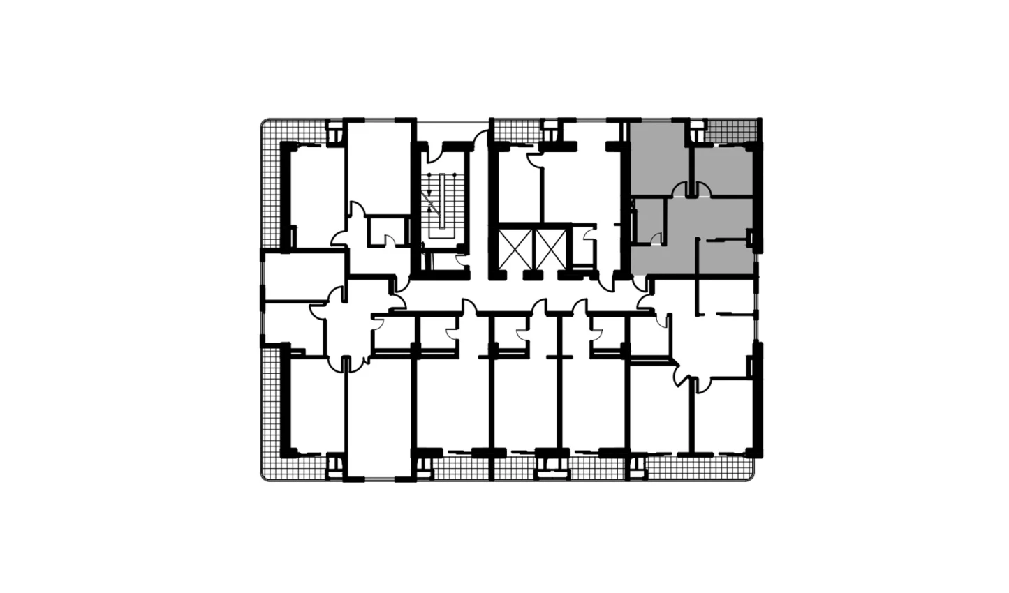 3-xonali xonadon 57.4 m²  9/12 qavat | NAVRUZ GROUP Turar-joy majmuasi