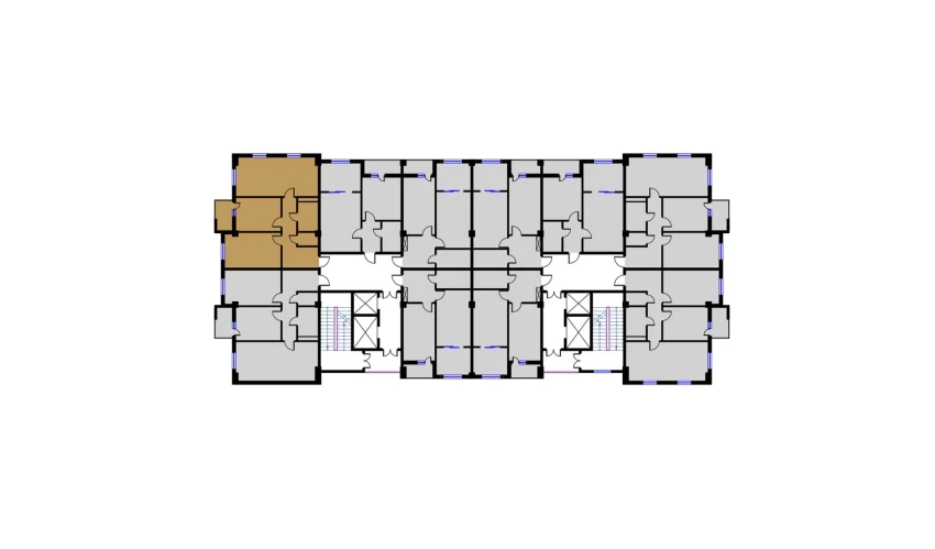 2-комнатная квартира 74.75 м²  16/16 этаж | Жилой комплекс BRILLIANT