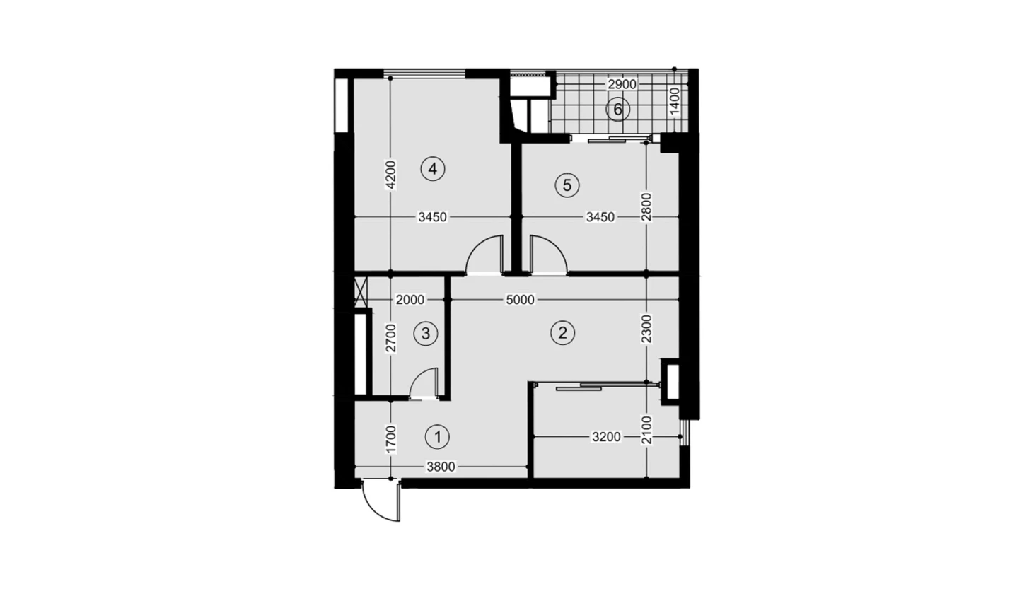 3-комн. квартира 57.4 м²  8/12 этаж | Жилой комплекс NAVRUZ GROUP
