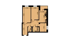 3-комн. квартира 62.02 м²  9/10 этаж | Жилой комплекс YANGIOBOD RESIDENCE