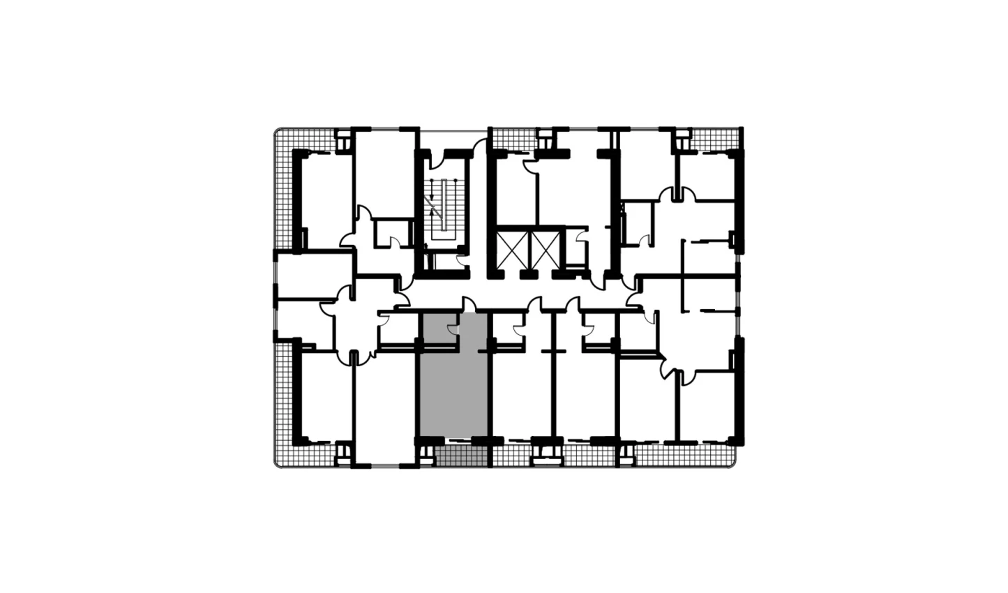 1-xonali xonadon 34.8 m²  11/12 qavat | NAVRUZ GROUP Turar-joy majmuasi