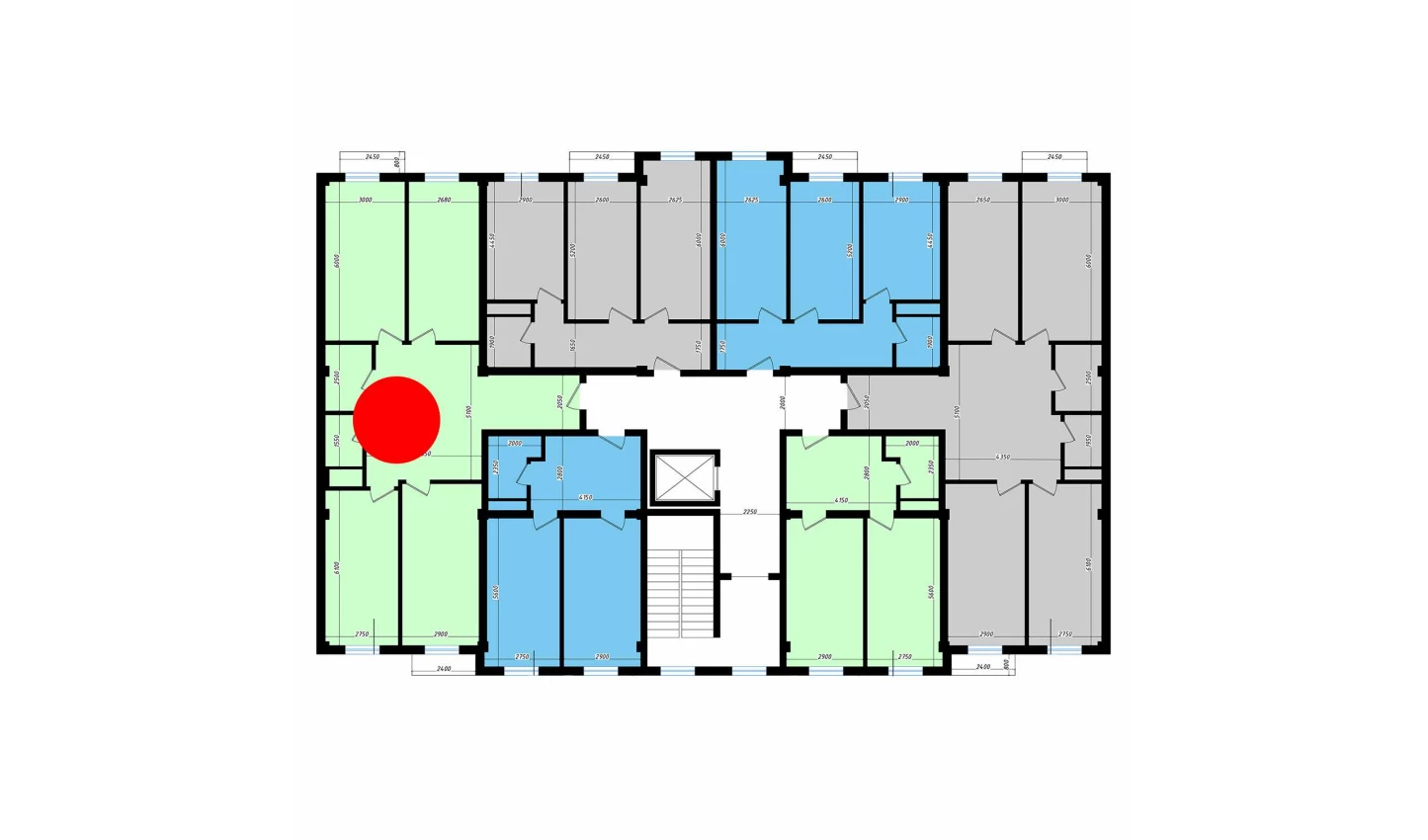 3-комн. квартира 109.1 м²  8/10 этаж | Жилой комплекс Ko'kcha-Oqtepa