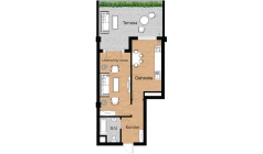 1-комн. квартира 78.66 м²  3/16 этаж | Жилой комплекс Musaffo